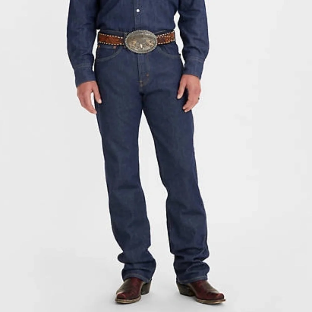 NWT Levi's Mens Western Fit Heavyweight Stretch Denim Jeans Dark Rinse 40x32